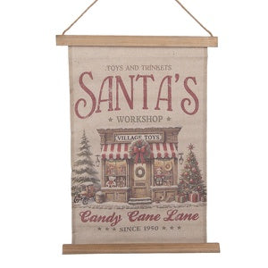 Tappeto da parete santa's workshop