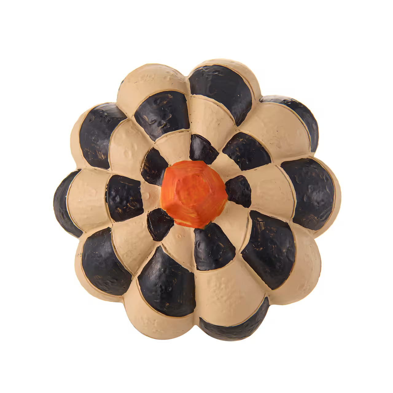 Zucca decorativa a scacchi