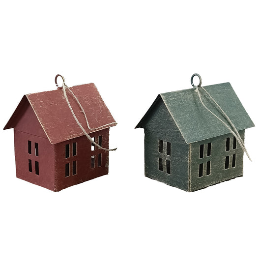 Decorazione casetta in metallo – Blanc Mariclò