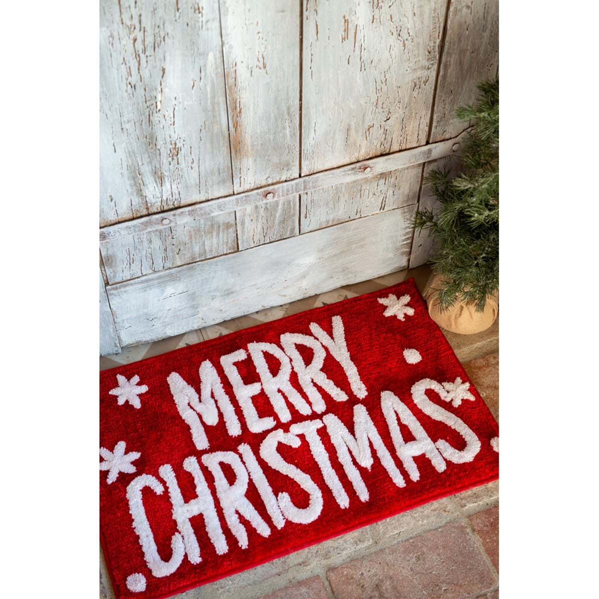 Tappeto natalizio “Merry Christmas” 50×80 cm – Blanc Mariclò