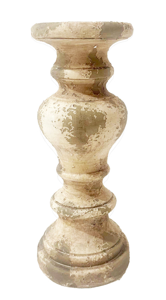 Portacandela Antique Blanc Mariclò h 50 cm