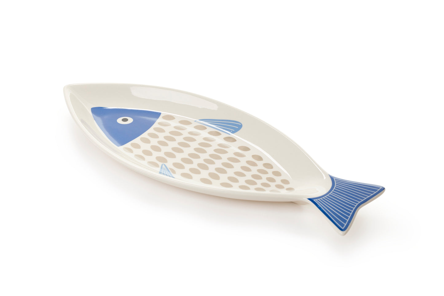 Nuvole di stoffa  Piatto a forma di pesce stile marino    "Glauco"