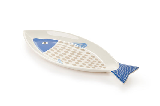 Nuvole di stoffa  Piatto a forma di pesce stile marino    "Glauco"
