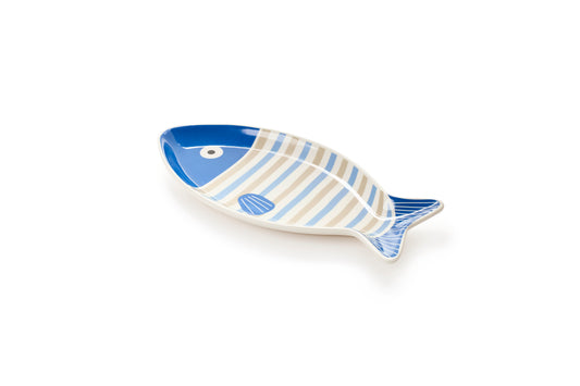 Nuvole di stoffa  Piatto a forma di pesce stile marino    "Glauco"