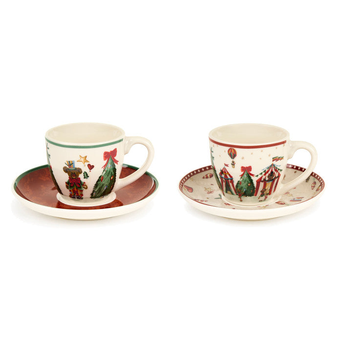 Tazzine con piattino Bear in Wonderland (set da 2)