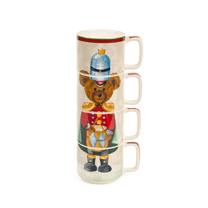 Tazze Soldatino Bear in Wonderland (set da 4)