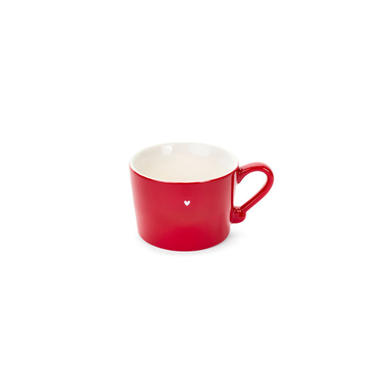 Red Mug with Heart – Nuvole di Stoffa