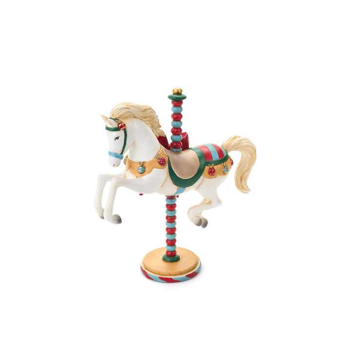 Decorative Christmas Horse in Resin La Giostra di Amélie 25 cm – Nuvole di Stoffa