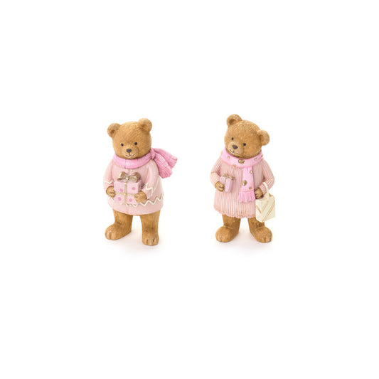 Standing Pink Bear 15.5 cm – Nuvole di Stoffa