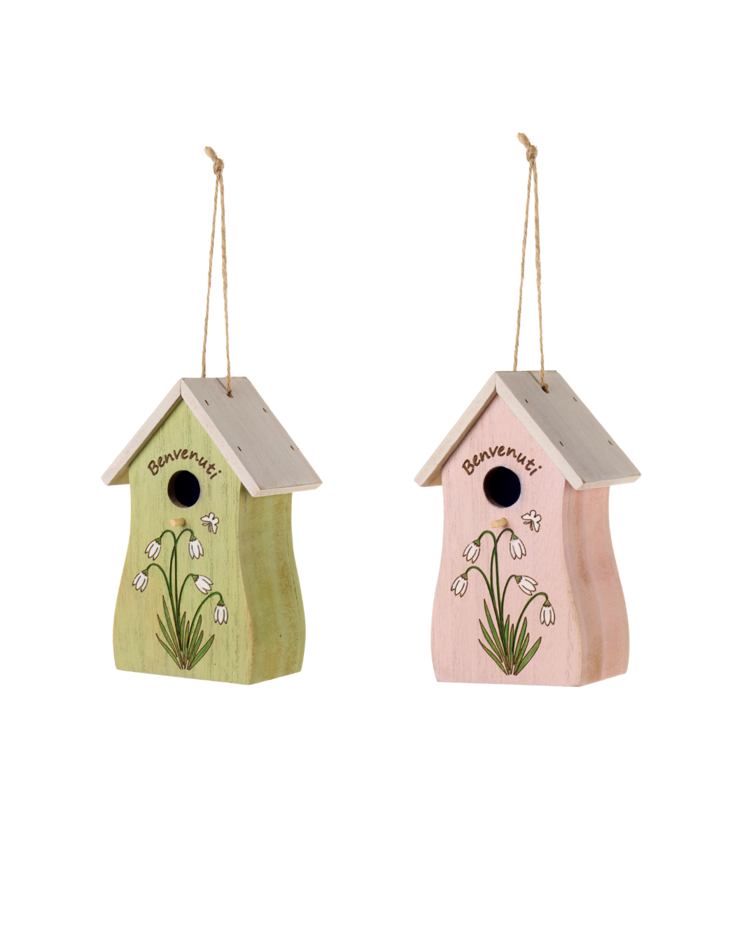 Nuvole di stoffa Casetta per gli uccellini          "La vie en rose"