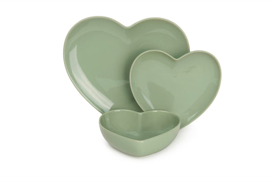 Nuvole di stoffa Servizio di piatti a forma di cuore da 6 posti tavola "Heart"