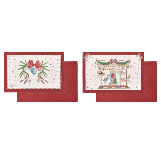 Christmas Placemat La Giostra di Amélie 33x50 cm – Nuvole di Stoffa