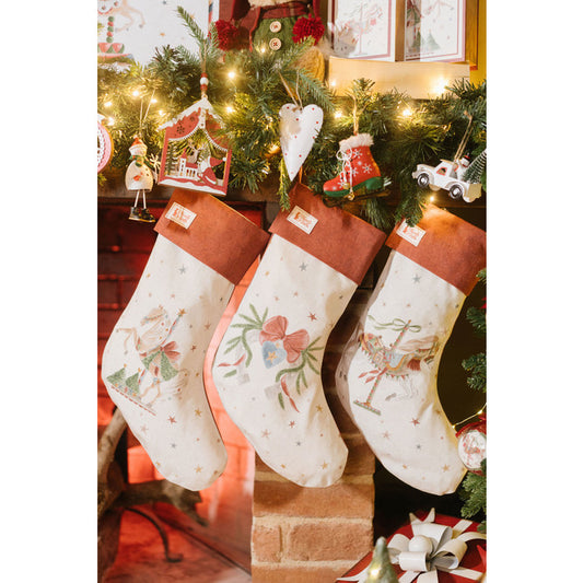 Christmas Stocking La Giostra di Amélie 40x20 cm – Nuvole di Stoffa