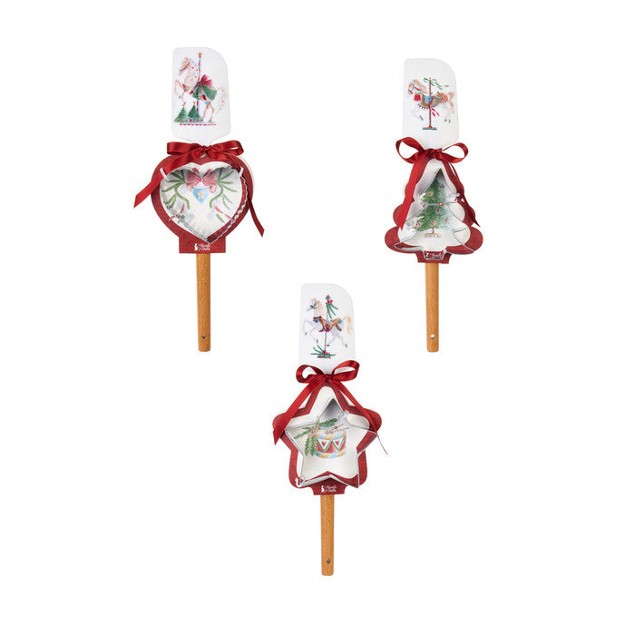 S/2 Spatula with Cookie Cutter La Giostra di Amélie 9–32 cm – Nuvole di Stoffa