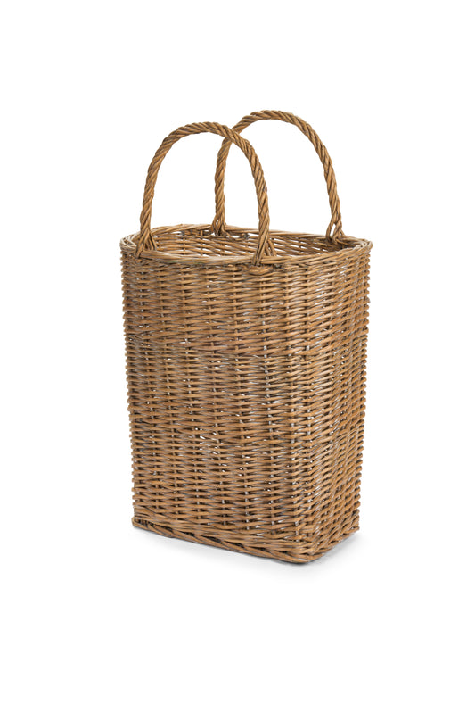 Cesto Rettangolare in Vimini con Manico PePen - H 40.5 cm