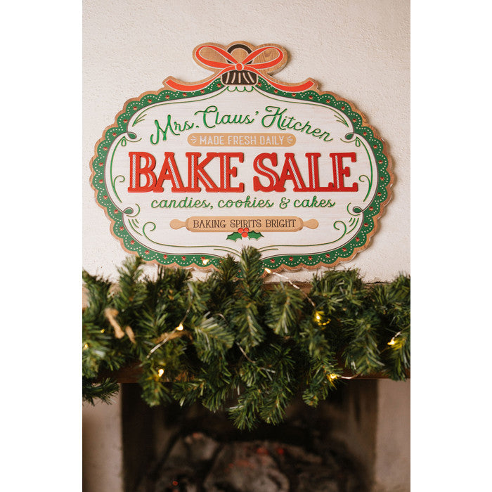 Wooden Sign “Mrs Claus Kitchen” – Nuvole di Stoffa