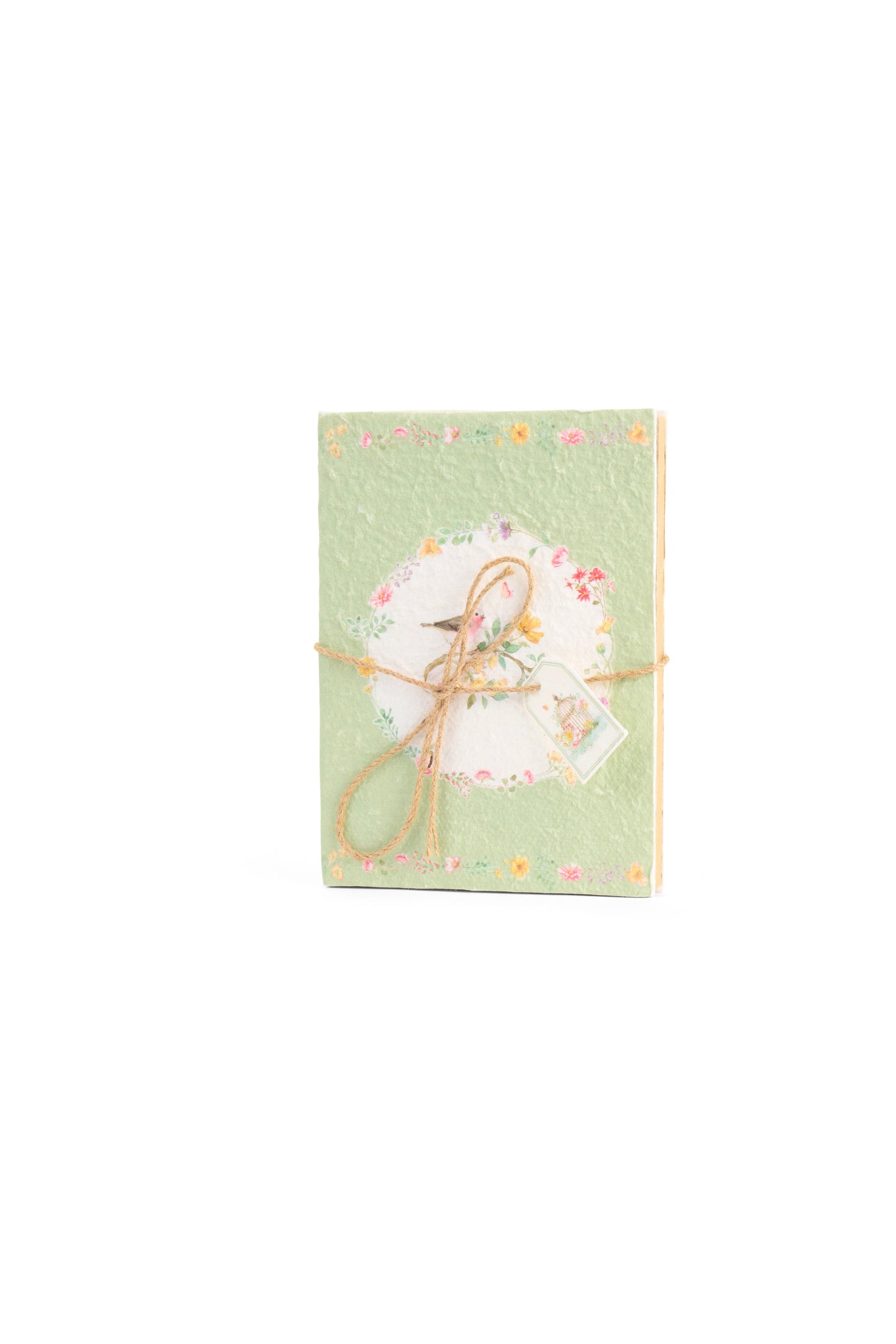 Quaderno in Carta Riciclata Verde Fiorirà Nuvole di Stoffa