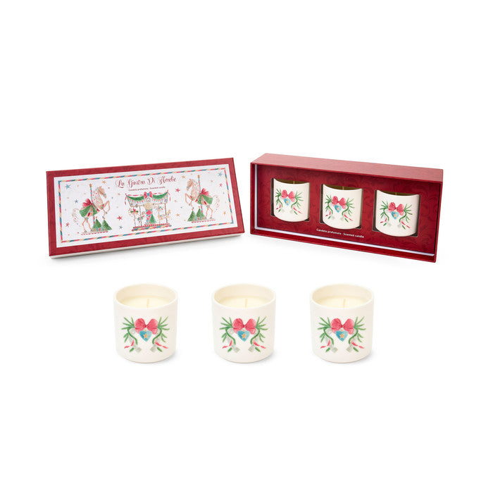 Set of 3 Scented Candles La Giostra di Amélie 70 g – Nuvole di Stoffa