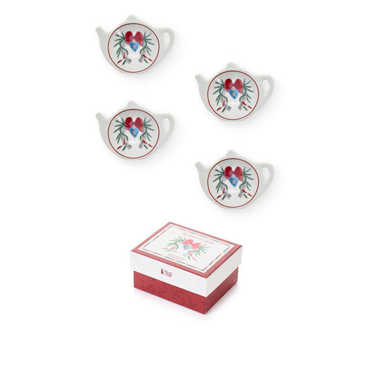 Set of 4 Small Plates La Giostra di Amélie 10.5x8 cm with Gift Box – Nuvole di Stoffa