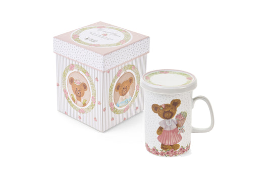 Tazza con coperchio Sweet Bear Nuvole di Stoffa