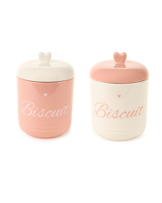 Nuvole di stoffa Barattolo Biscotti  "La vie en rose"