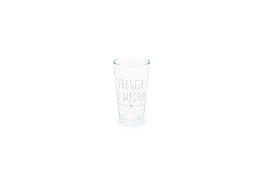 Set 6 Bicchieri Birra "Fresca e Buona" My Home Nuvole di Stoffa