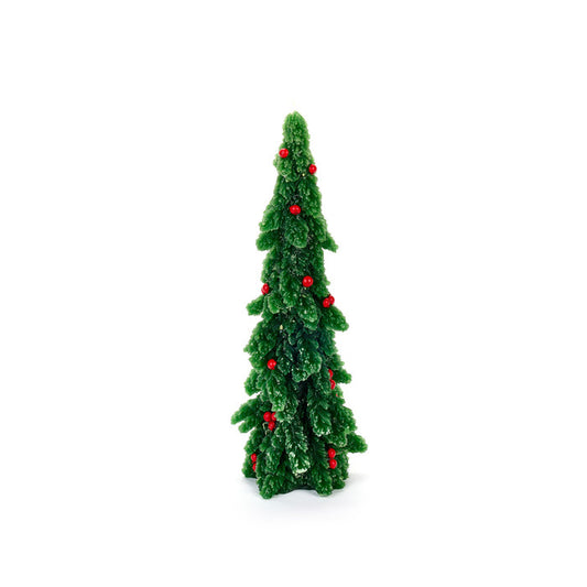 Candela albero di Natale h 26 cm – Storia di Natale – Nuvole di Stoffa