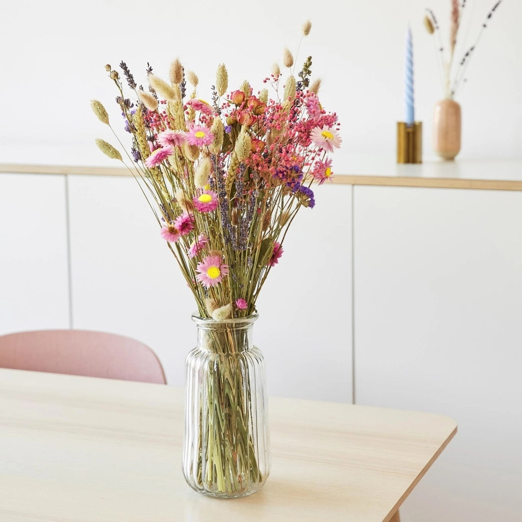 Bouquet di fiori di campo rosa - Medio