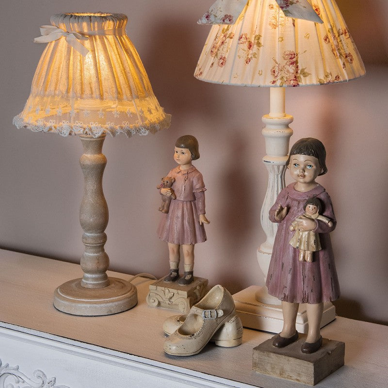 Wooden Table Lamp Base – Country Charm (Ø 10x26 cm)