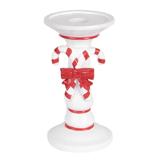 Candelabro Candy Cane in resina