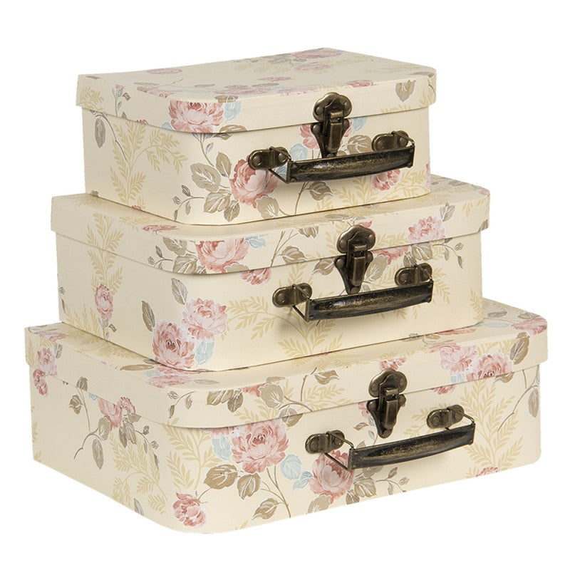 Set di valigie decorative romantiche Clayre & Eef