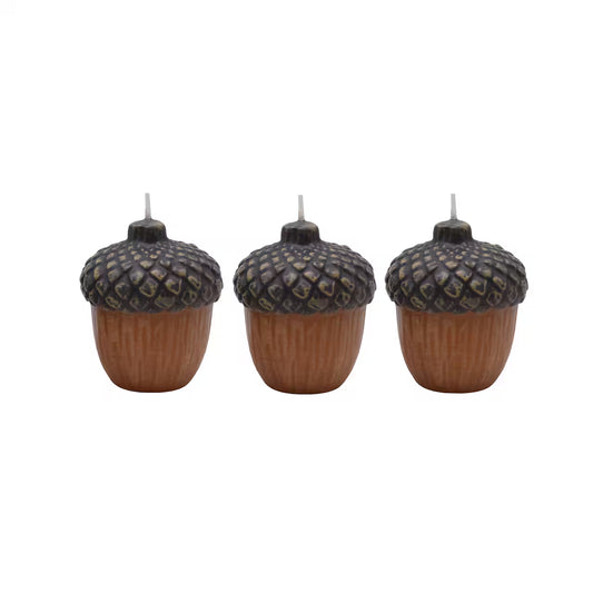 Candela tealight ghianda (singola)