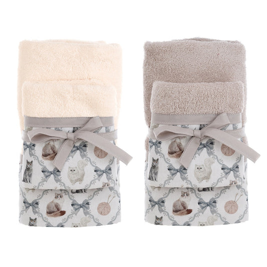 Coppia di Asciugamani Lovely Pets | Blanc Mariclò
