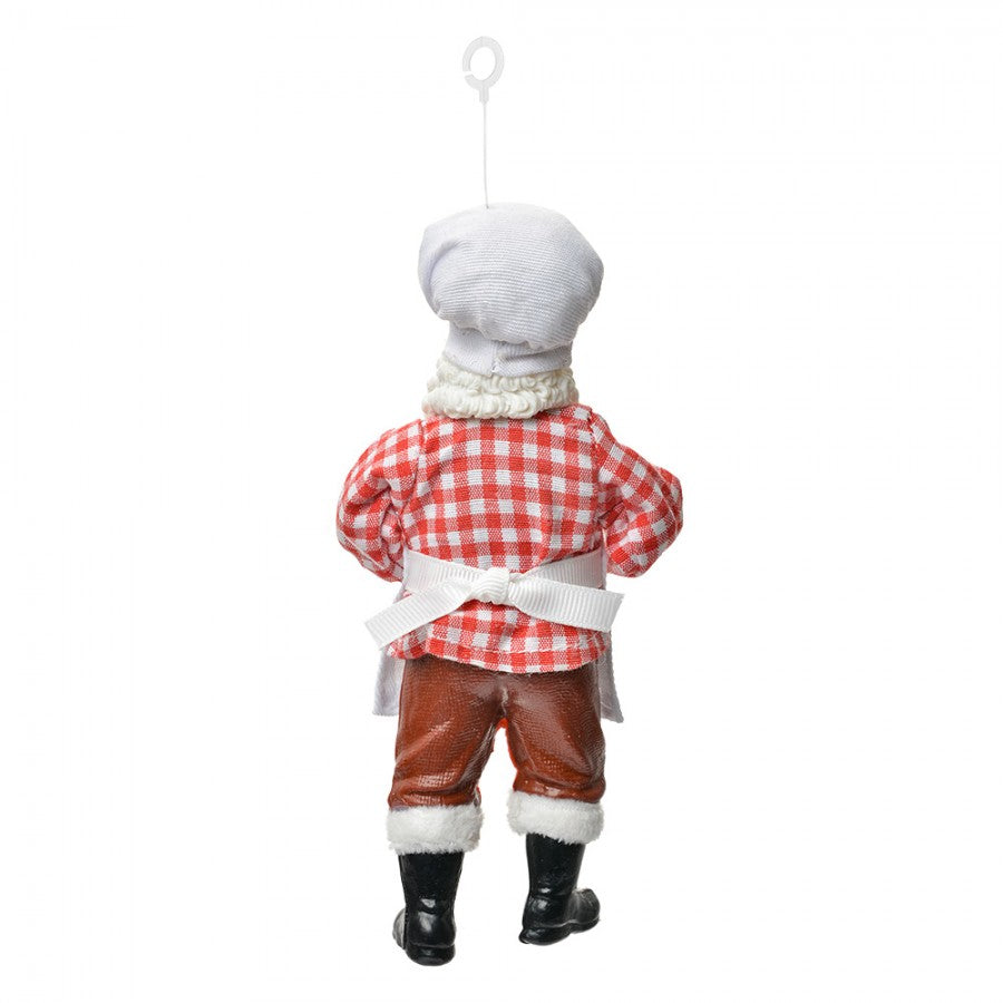 Addobbo albero babbo natale cuoco