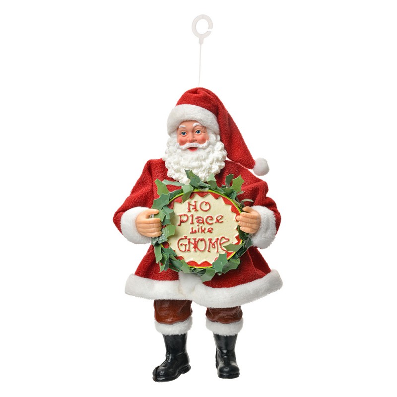 Addobbo albero babbo natale con ghirlanda