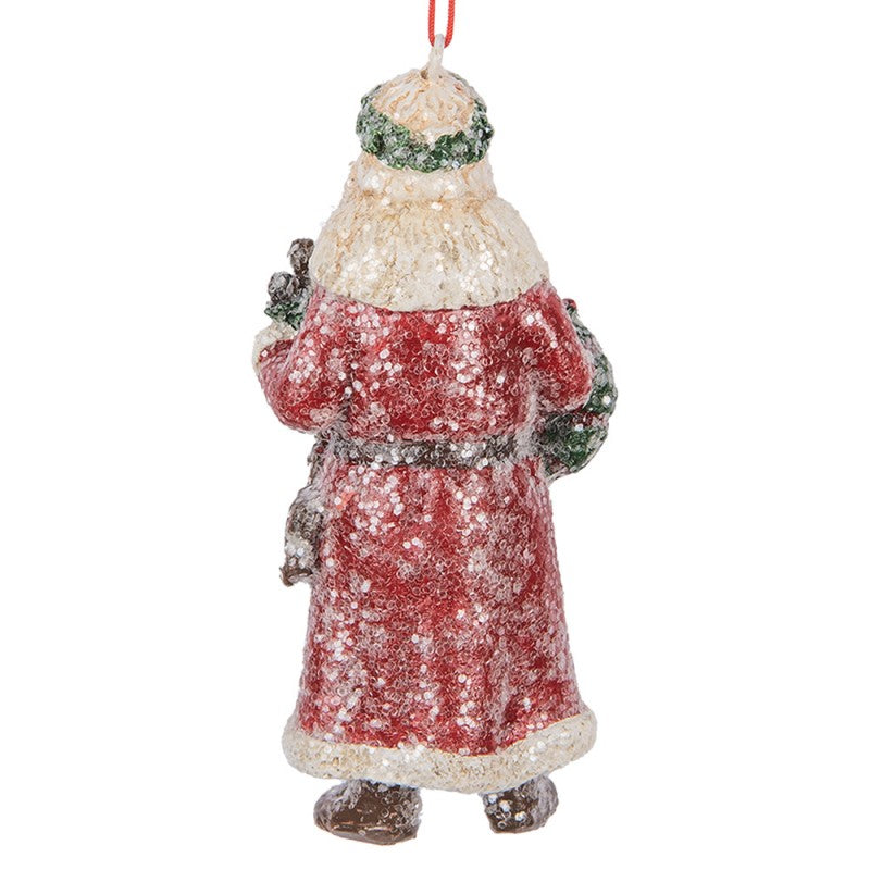 Decoro natalizio Babbo Natale da appendere Clayre & Eef