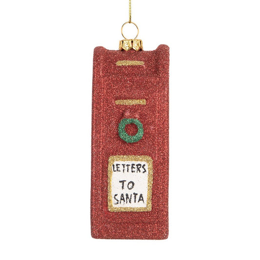 Decorazione Albero Casetta Postale “Letters to Santa” – Clayre & Eef | Ornamento Natalizio 11 cm
