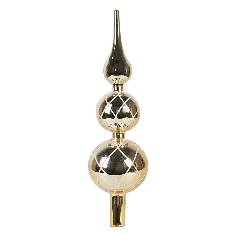 Red glass Christmas tree topper – Clayre & Eef