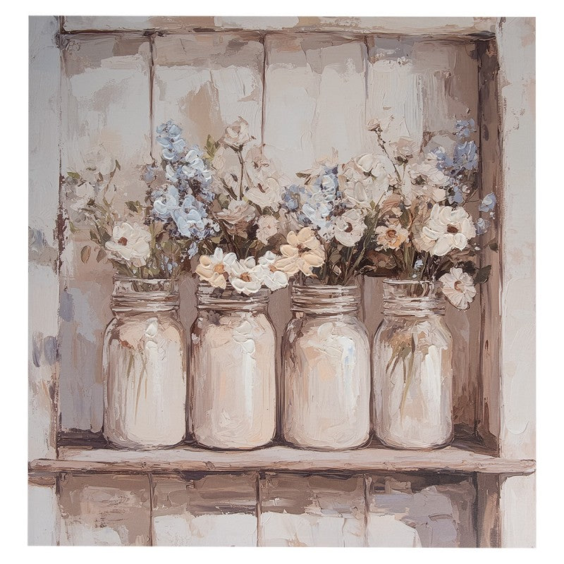 Quadro in tela con fiori