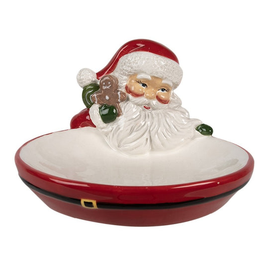 Santa Claus Christmas Candy Bowl in ceramic – Clayre & Eef