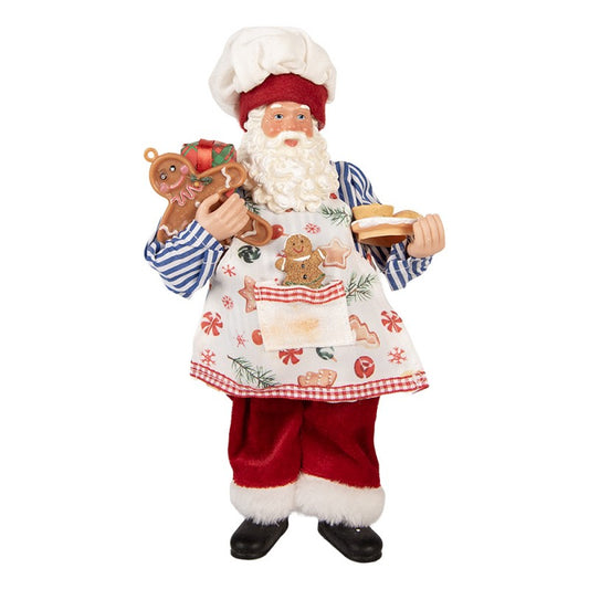 Babbo Natale Pasticcere h 26 cm Clayre & Eef