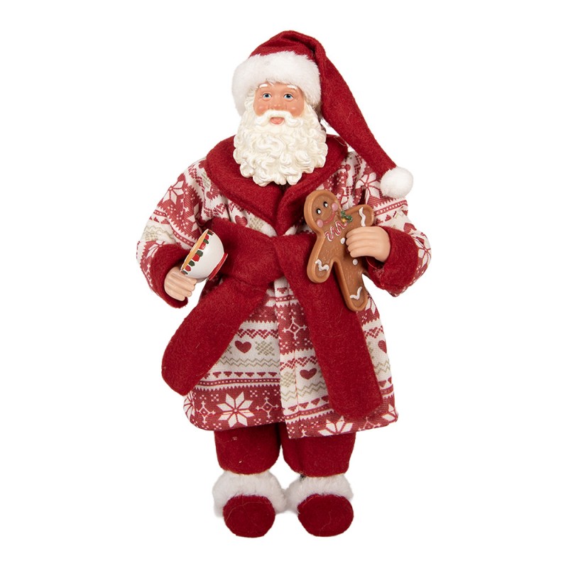 Babbo Natale con Vestaglia h 26 cm Clayre & Eef