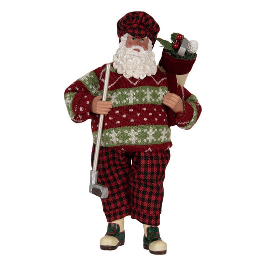 Decorazione natalizia babbo natale golf