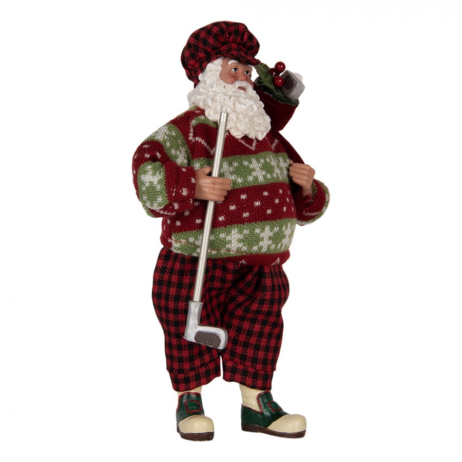 Decorazione natalizia babbo natale golf