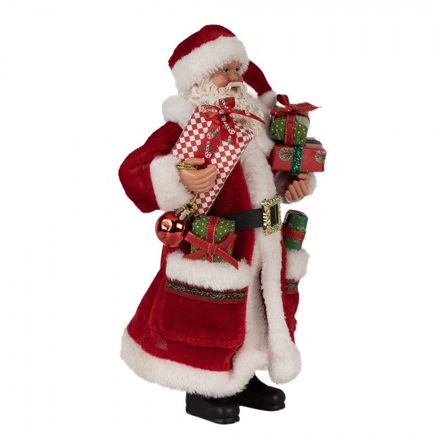 Decorazione natalizia babbo natale con i regali