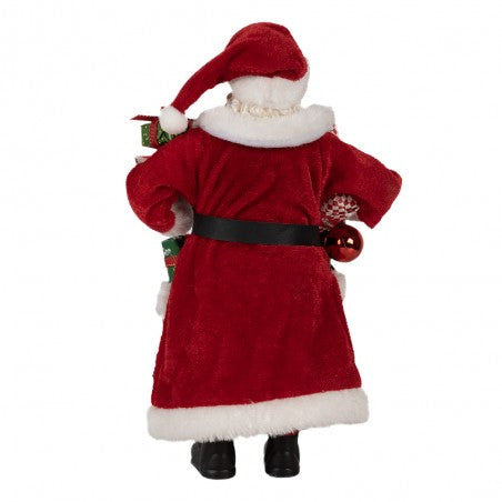 Decorazione natalizia babbo natale con i regali