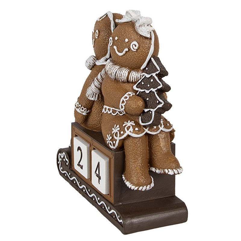 Gingerbread Couple Advent Calendar in Resin