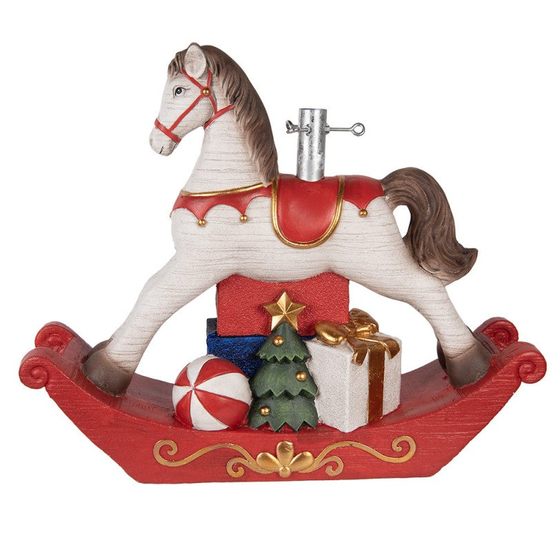 Christmas tree base with rocking horse – Clayre & Eef